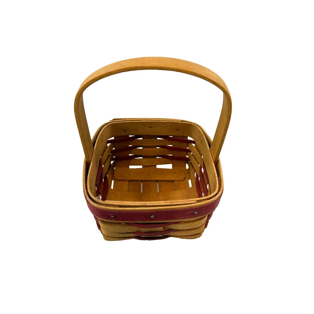 1994 Longaberger Small Sweetheart Basket w/Protector & Liner Vintage